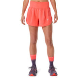 Shorts Donna Asics Road 3.5 In Rosso Corallo | NonSoloSport