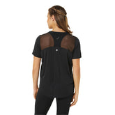 Asics T-Shirt Road SS Donna Nero | NonSoloSport