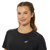 Asics T-Shirt Road SS Donna Nero | NonSoloSport