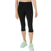 Asics Shorts Road High Waist Capri Donna Nero | NonSoloSport