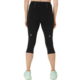 Asics Shorts Road High Waist Capri Donna Nero | NonSoloSport
