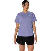 T-Shirt Donna Asics Core SS Blu | NonSoloSport