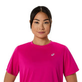 T-Shirt Donna Asics Core SS Rosa | NonSoloSport