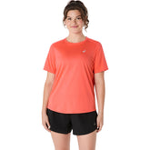 T-Shirt Donna Asics Core SS Rosso Corallo | NonSoloSport