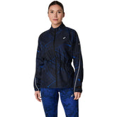 Giacca Donna Asics Road Lite-Show Nero Blu | NonSoloSport