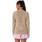 Maglia Donna Asics Road Seamless Beige | NonSoloSport