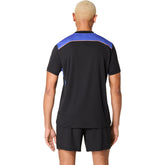 T-Shirt Uomo Asics Padel Court SS Nero Azzurro | NonSoloSport