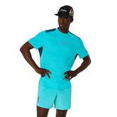 T-Shirt Uomo Asics Padel Court Azzurro | NonSoloSport