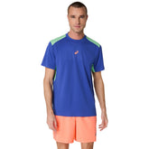 T-Shirt Uomo Asics Padel Court SS Blu Verde | NonSoloSport