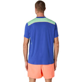 T-Shirt Uomo Asics Padel Court SS Blu Verde | NonSoloSport