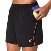 Shorts Uomo Asics Padel Court 7In Nero | NonSoloSport