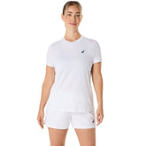 T-Shirt Donna Asics Court SS Bianco | NonSoloSport