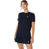 T-Shirt Donna Asics Court SS Blu | NonSoloSport