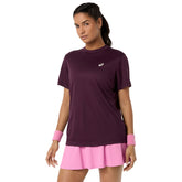 T-Shirt Donna Asics Court Viola | NonSoloSport