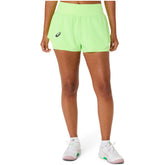 Shorts Donna Asics Match Laser Cut Verde | NonSoloSport