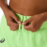 Shorts Donna Asics Match Laser Cut Verde | NonSoloSport