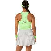 Canotta Donna Asics Match Jacquard Crop Verde | NonSoloSport