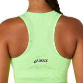 Canotta Donna Asics Match Jacquard Crop Verde | NonSoloSport