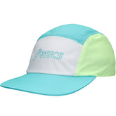 Cappello Asics 5 Panel Bianco Azzurro Verde | NonSoloSport