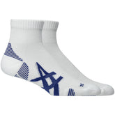 Calze Asics AEG 2 Pack Cushioned Run Quarter Bianco Blu | NonSoloSport