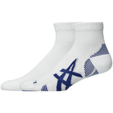 Calze Asics AEG 2 Pack Cushioned Run Quarter Bianco Blu | NonSoloSport