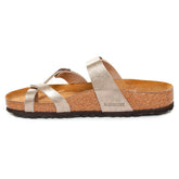 Ciabatta Donna Birkenstock Mayari Birko Flor Grigio Tortora | NonSoloSport