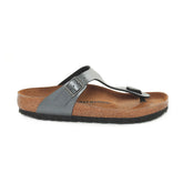 Birkenstock Infradito Gizeh Graceful Birko Flor Donna Grigio | NonSoloSport