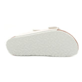 Ciabatta Donna Birkenstock Arizona Birko Flor Shiny Lizard Bianco | NonSoloSport