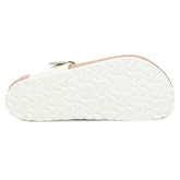 Ciabatta Donna Birkenstock Gizeh Flower Embellishment Bianco | NonSoloSport