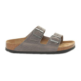 Ciabatta Birkenstock Arizona Oiled Leather Grigio | NonSoloSport
