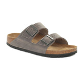 Ciabatta Birkenstock Arizona Oiled Leather Grigio | NonSoloSport