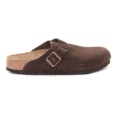 Ciabatta Birkenstock Boston Suede Marrone | NonSoloSport