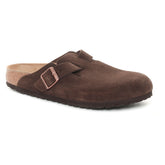 Ciabatta Birkenstock Boston Suede Marrone | NonSoloSport