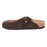 Ciabatta Birkenstock Boston Suede Marrone | NonSoloSport