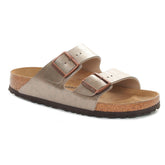 Ciabatta Donna Birkenstock Arizona Birko Flor Grigio Talpa | NonSoloSport