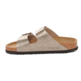 Ciabatta Donna Birkenstock Arizona Birko Flor Grigio Talpa | NonSoloSport