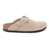 Ciabatta Donna Birkenstock Boston Suede Beige | NonSoloSport