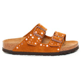Ciabatta Donna Birkenstock Arizona Rivet Marrone | NonSoloSport