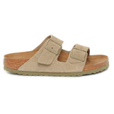 Ciabatta Birkenstock Arizona Pelle Scamosciata Beige Kaki | NonSoloSport