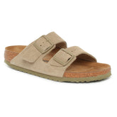 Ciabatta Birkenstock Arizona Pelle Scamosciata Beige Kaki | NonSoloSport