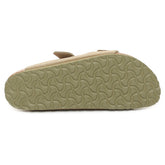 Ciabatta Birkenstock Arizona Pelle Scamosciata Beige Kaki | NonSoloSport