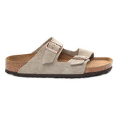 Ciabatta Uomo Birkenstock Arizona Suede Leather Beige | NonSoloSport