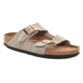 Ciabatta Uomo Birkenstock Arizona Suede Leather Beige | NonSoloSport