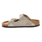 Ciabatta Uomo Birkenstock Arizona Suede Leather Beige | NonSoloSport