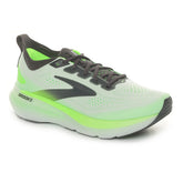 Scarpa da Running Uomo Brooks Glycerin 23 Bianco Verde Fluo | NonSoloSport