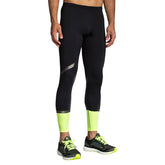 Brooks Pantaloni Carbonite Tight Uomo Nero Lime | NonSoloSport
