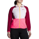 Brooks Giacca Canopy Donna Rosa Bianco | NonSoloSport