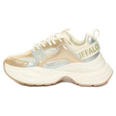 Sneakers Donna Buffalo Yuno Beige Oro | NonSoloSport