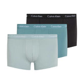 Boxer Uomo Calvin Klein Cotton Stretch 3 Pack Azzurro Nero | NonSoloSport