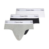 Slip Uomo Calvin Klein Modern Cotton 3 Pack Bianco Grigio | NonSoloSport